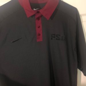 Nike FSU silk Dri fit polo